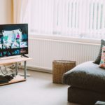 Wohnzimmer mit Smart TV