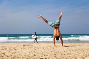 sport am Strand