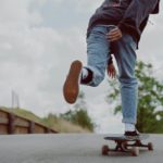 Slalomboard fahren