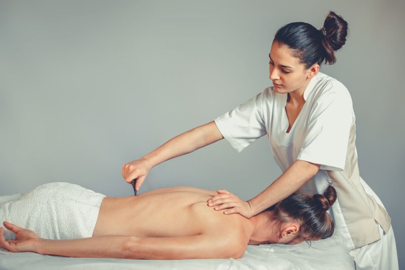 Rückenmassage fern