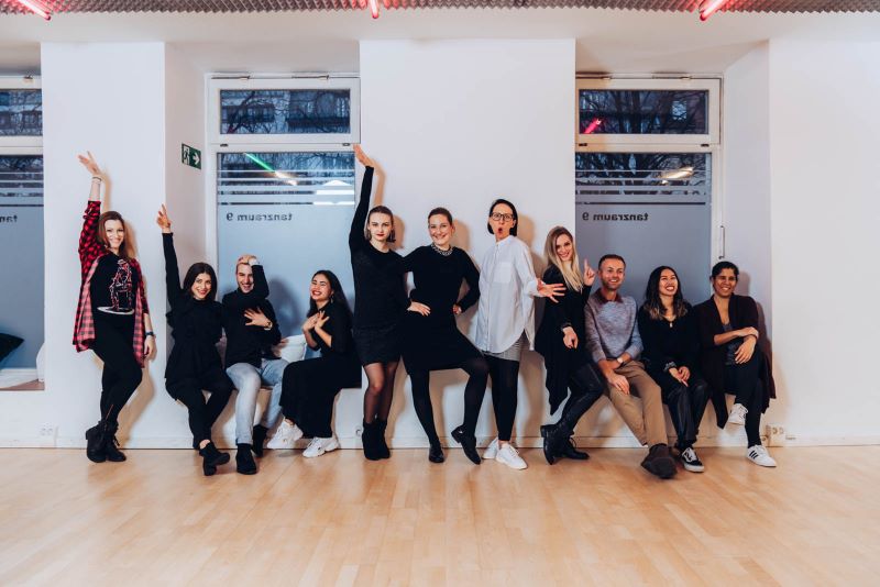 Gruppenfoto Tanzraum 9