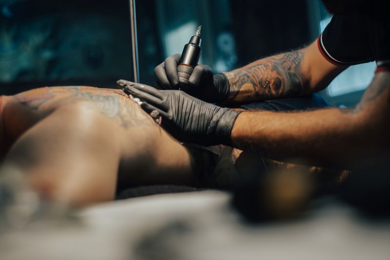 Tattoo am Rücken