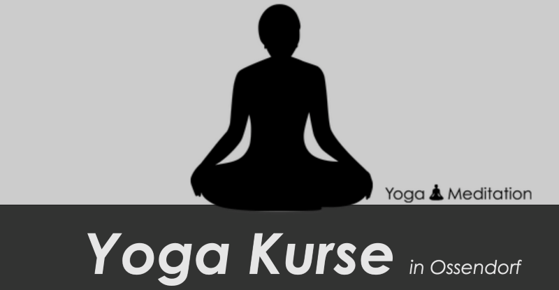 Silhouette einer meditierenden Person, die Yoga und Meditation darstellt.